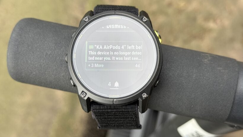 Garmin Enduro 3 notification